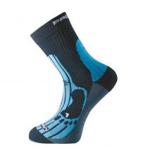 Progress Merino černá/modrá/šedá turistické ponožky s Merinem  | 35-38, 39-42, 43-47